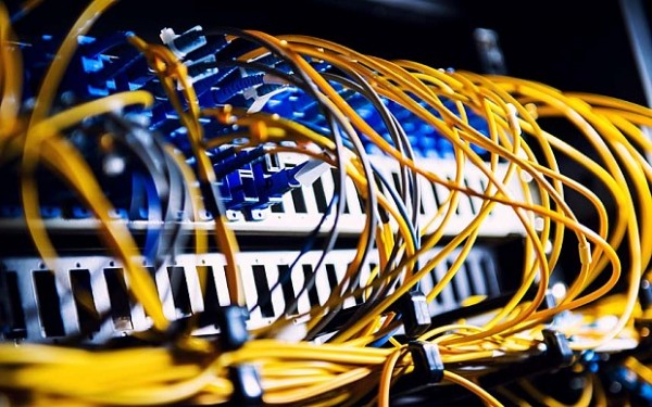 Fiber-optic equipment in a data center