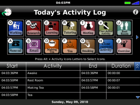 activity log 2