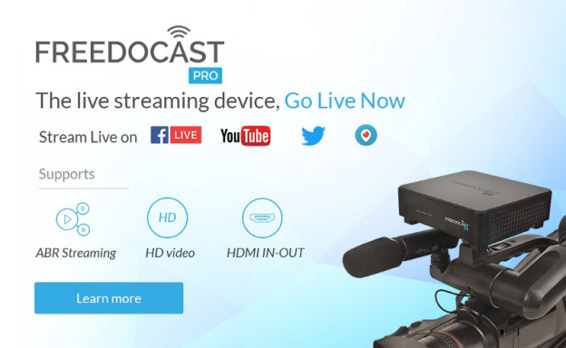 Go Live Using Freedocast Pro - The Live Streaming Device